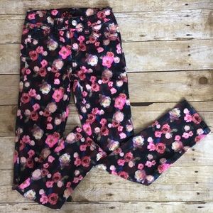 Justice floral jeans